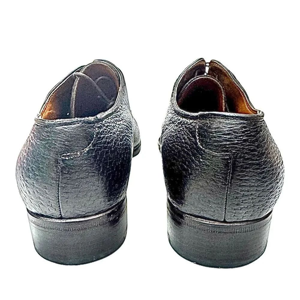 Moreschi Men’s Brown Peccary Split Toe Dress Shoes Size 10 D EU 9 Made in Italy